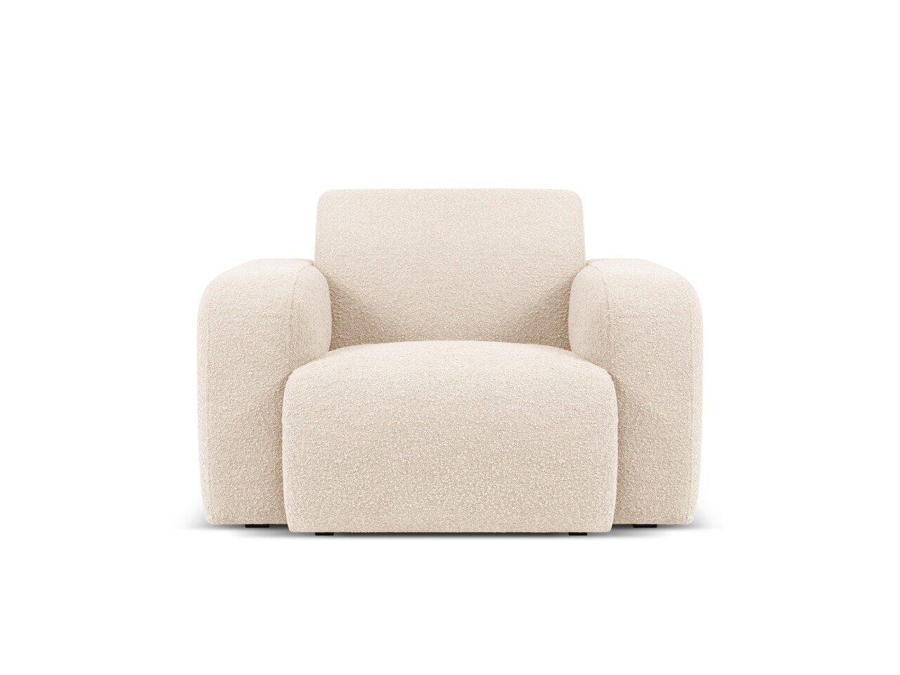 Fotoliu, Molino-101, Micadoni Home, 105x95x72 cm, tesatura boucle, bej - imagine 7
